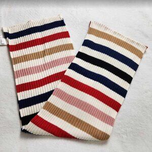 New women's Gap ribbed scarf in happy Wide stripe
